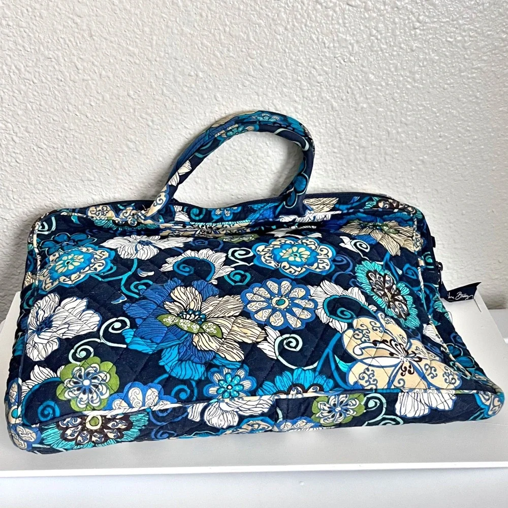 Vera Bradley Mod Floral Blue Lap Top Tablet Case 15